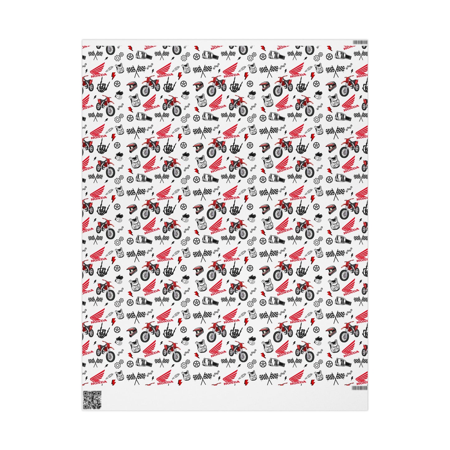 Honda Dirt Bike Inspired Gift Wrap