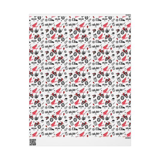 Honda Dirt Bike Inspired Gift Wrap