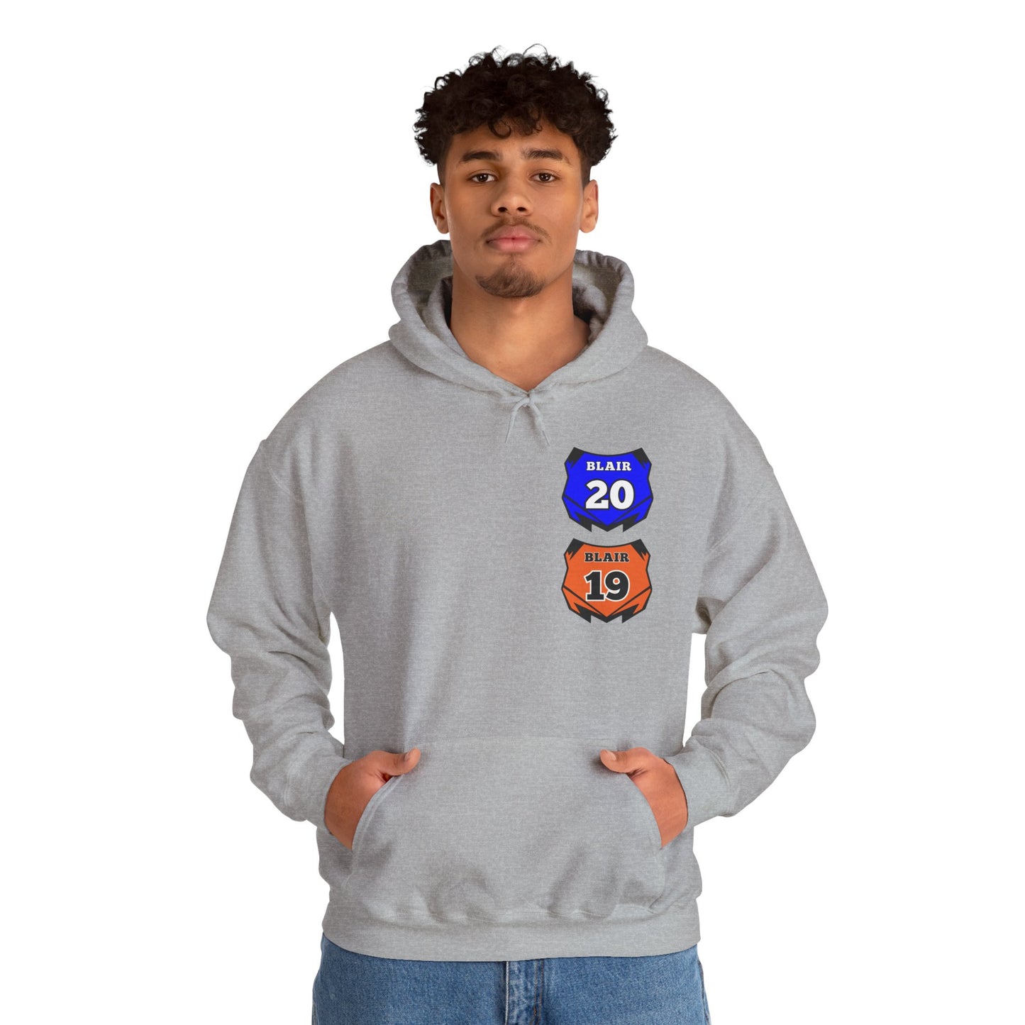Custom Unisex Number Plate Hoodie *you pick back saying*