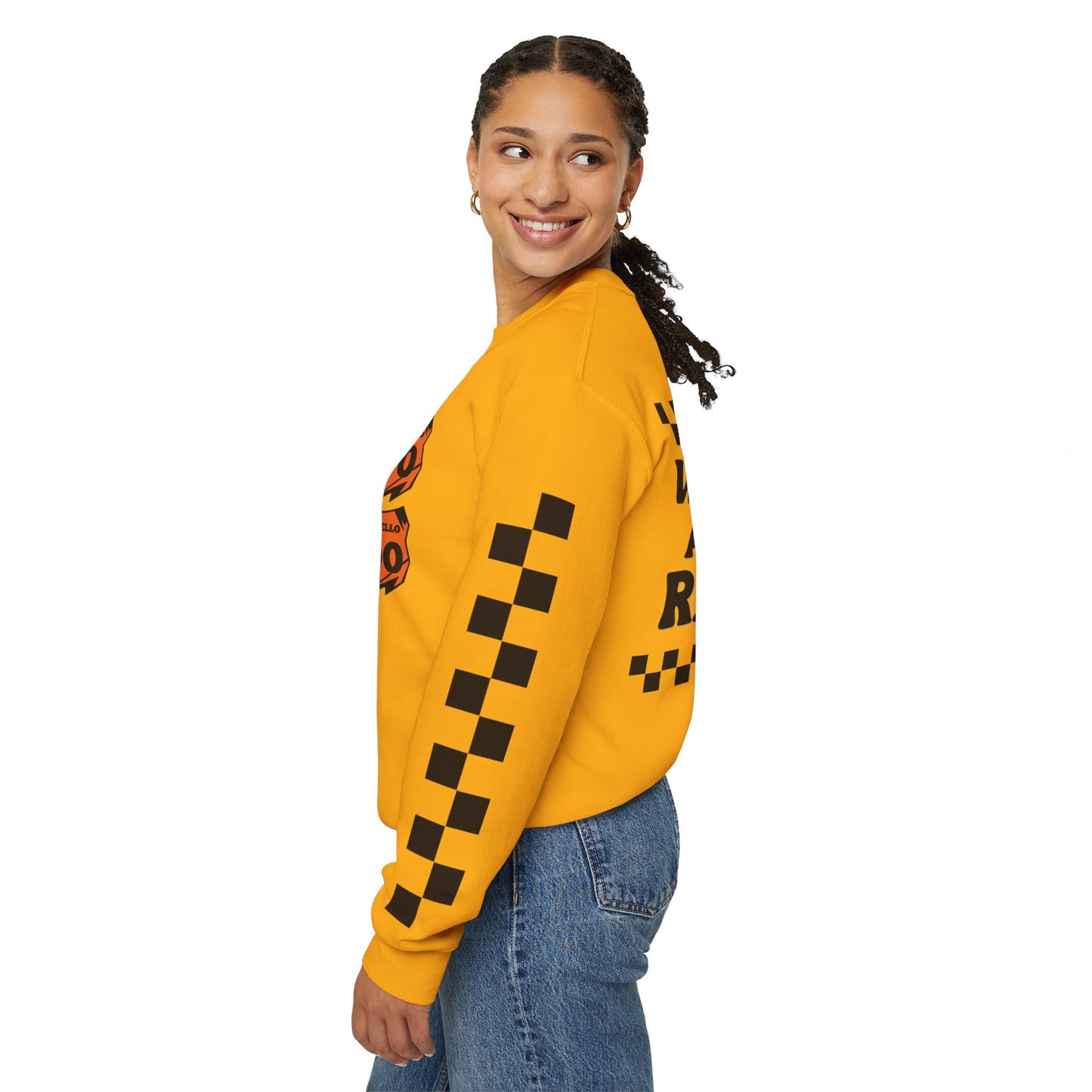 Custom Unisex Number Plate Sweatshirt *You pick back saying*