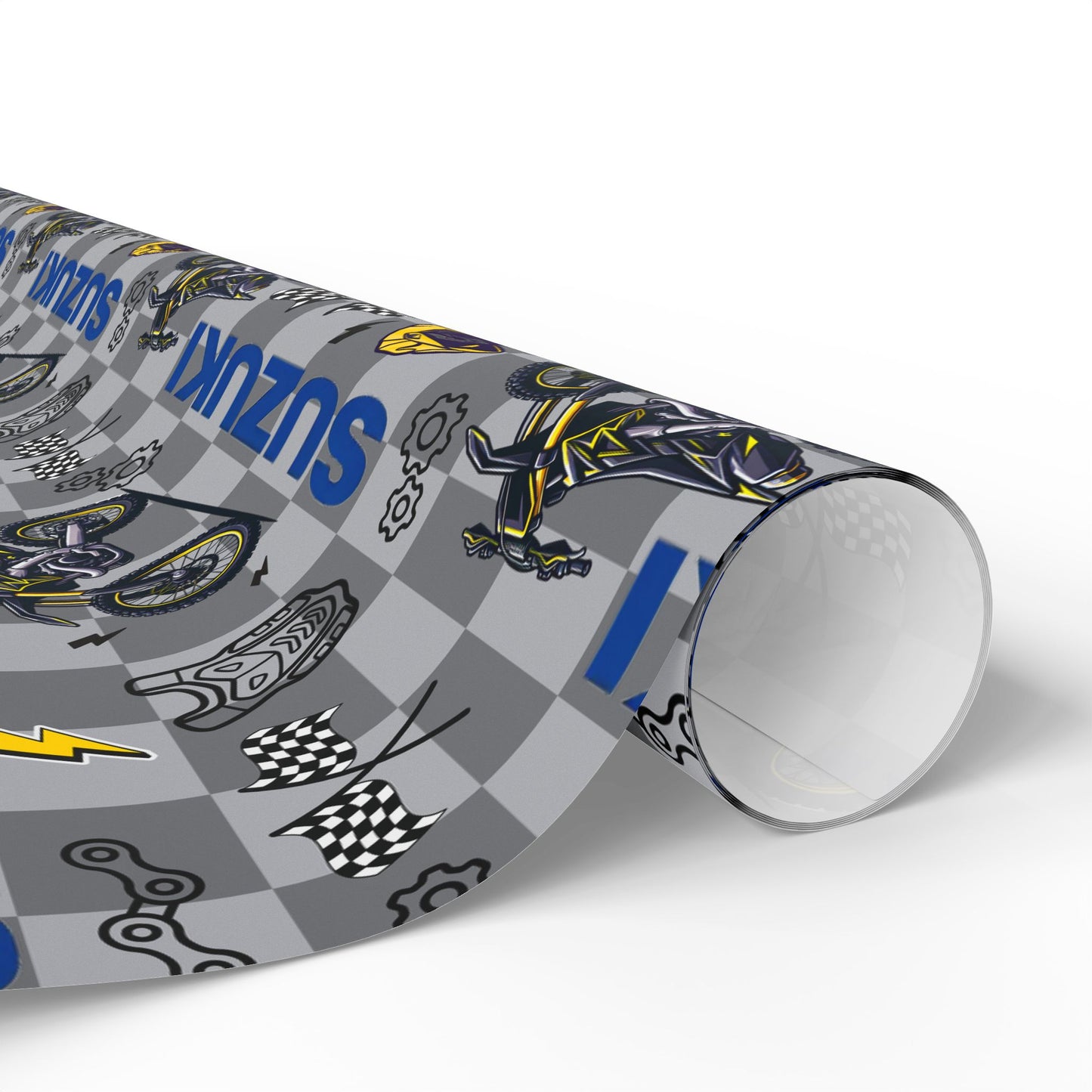 Suzuki Dirt Bike Inspired Gift Wrap