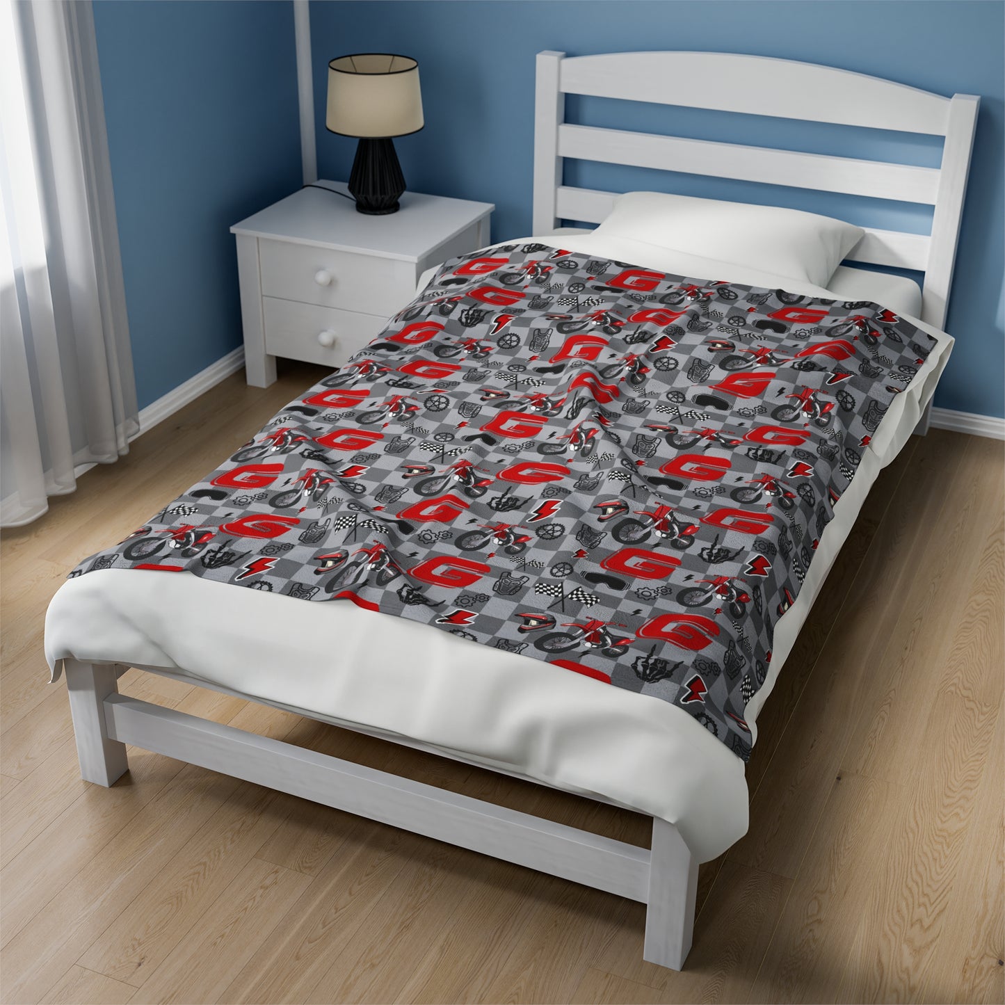 Gas Gas Dirt Bike Inspired Blanket