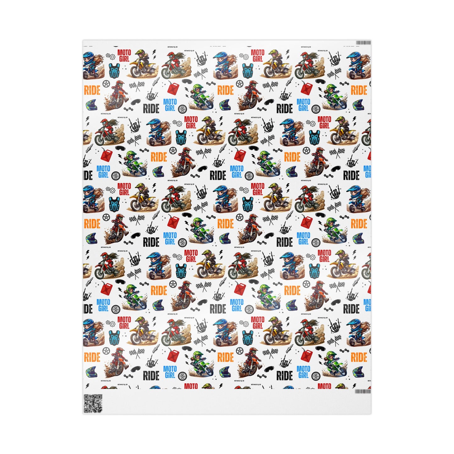 Moto Girl Life Gift Wrap