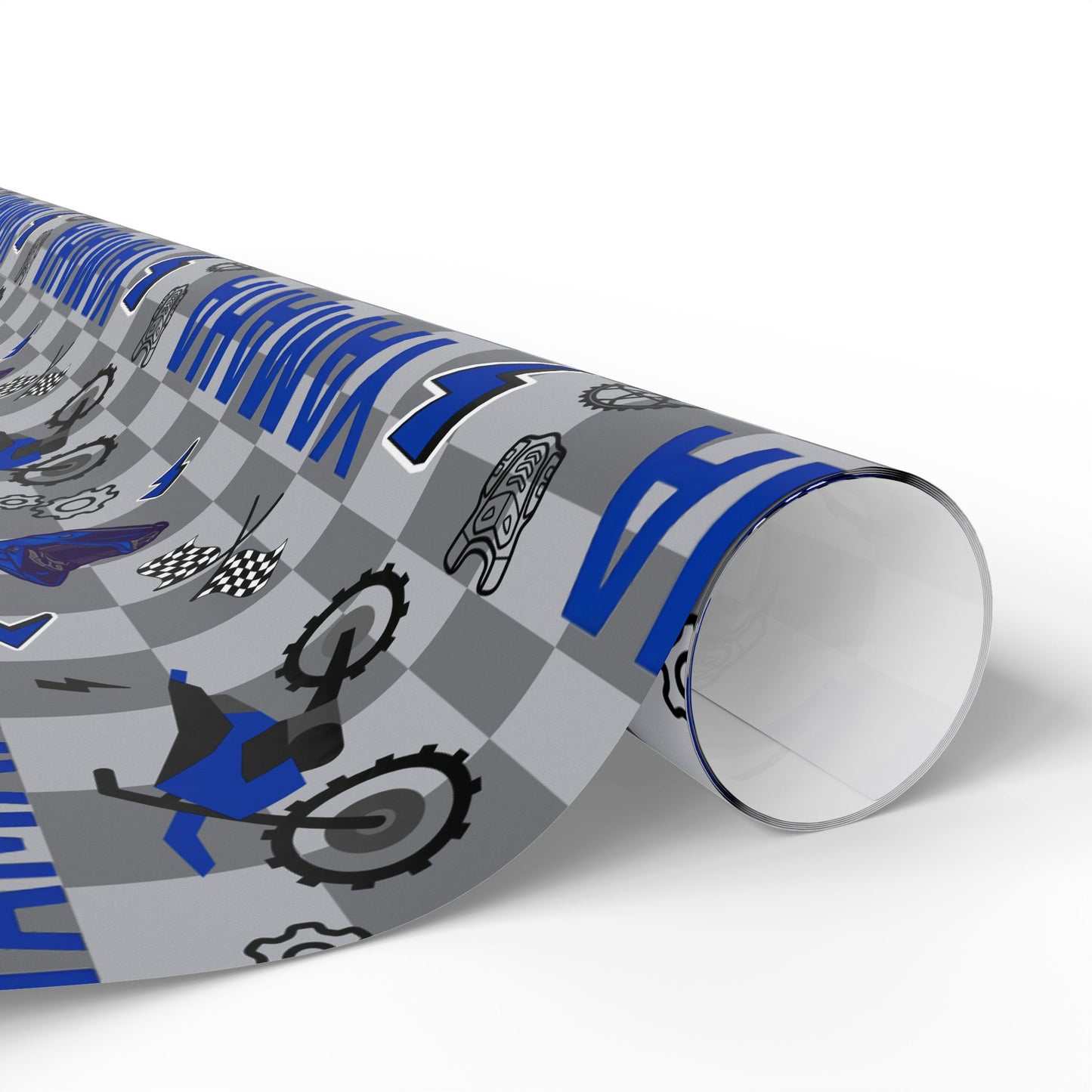 Yamaha Dirt Bike Inspired Gift Wrap