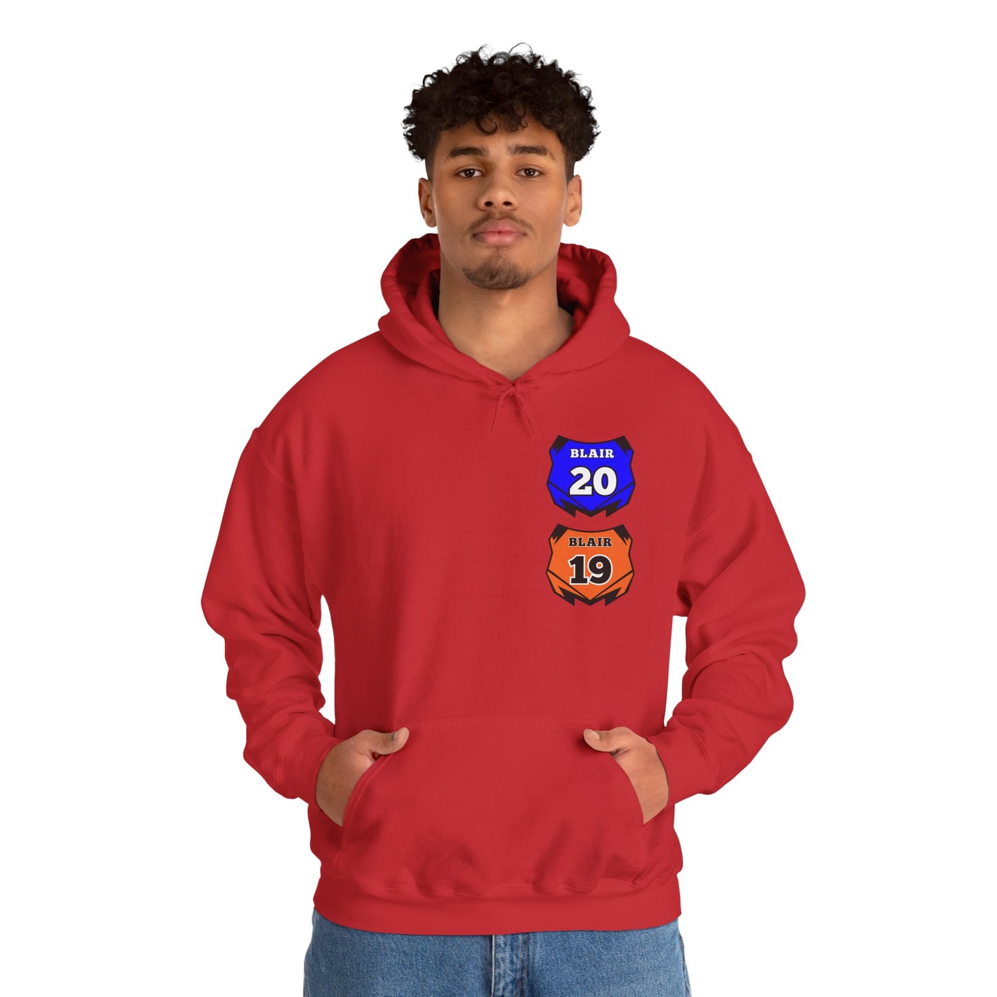 Custom Unisex Number Plate Hoodie *you pick back saying*