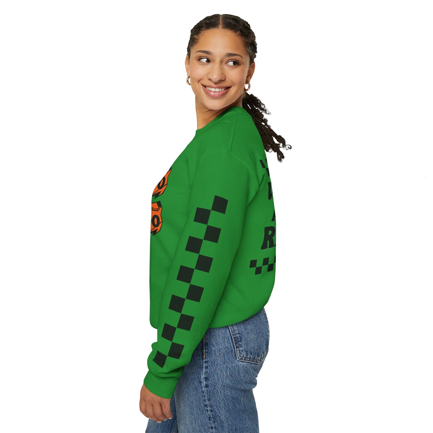 Custom Unisex Number Plate Sweatshirt *You pick back saying*