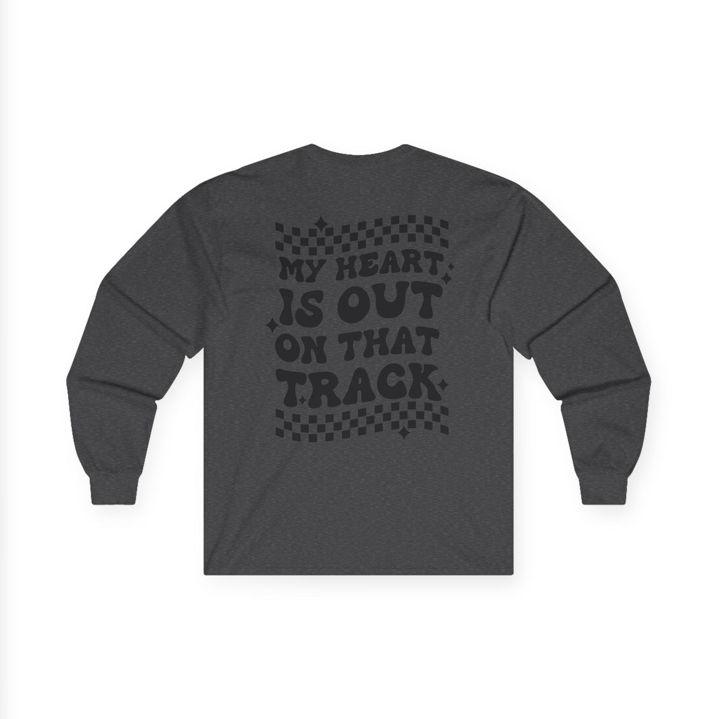 Custom Unisex Number Plate Gildan Long Sleeve *You Pick Back Saying*