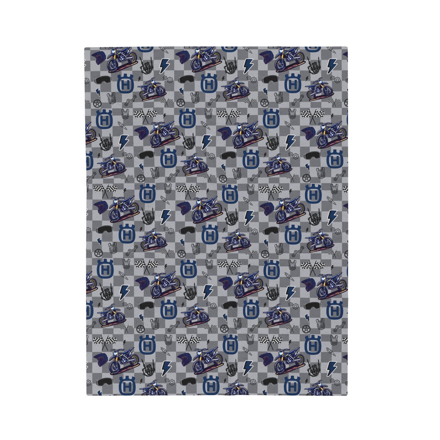 Husqvarna Dirt Bike Inspired Blanket