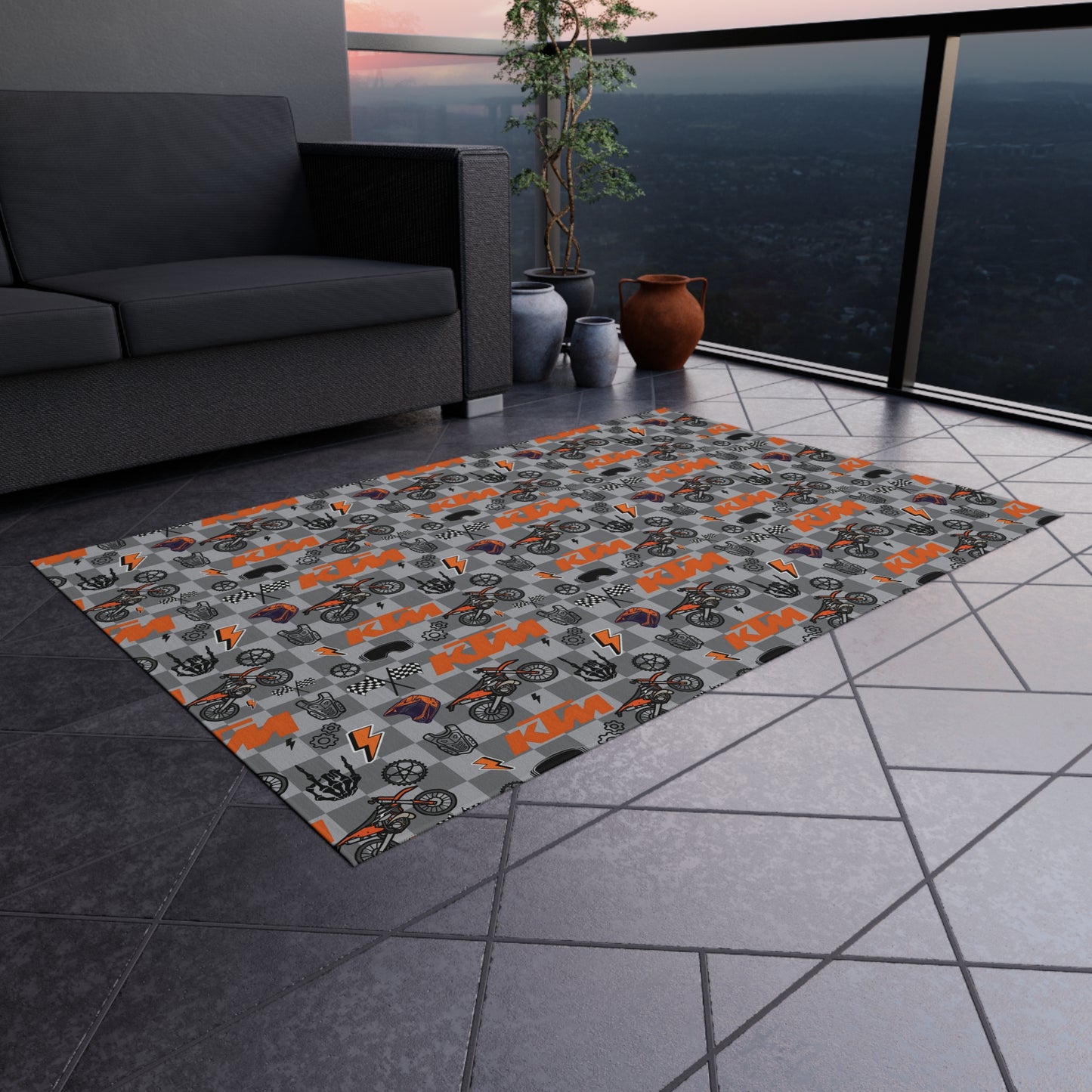 KTM Inspired Outdoor/Indoor Rug