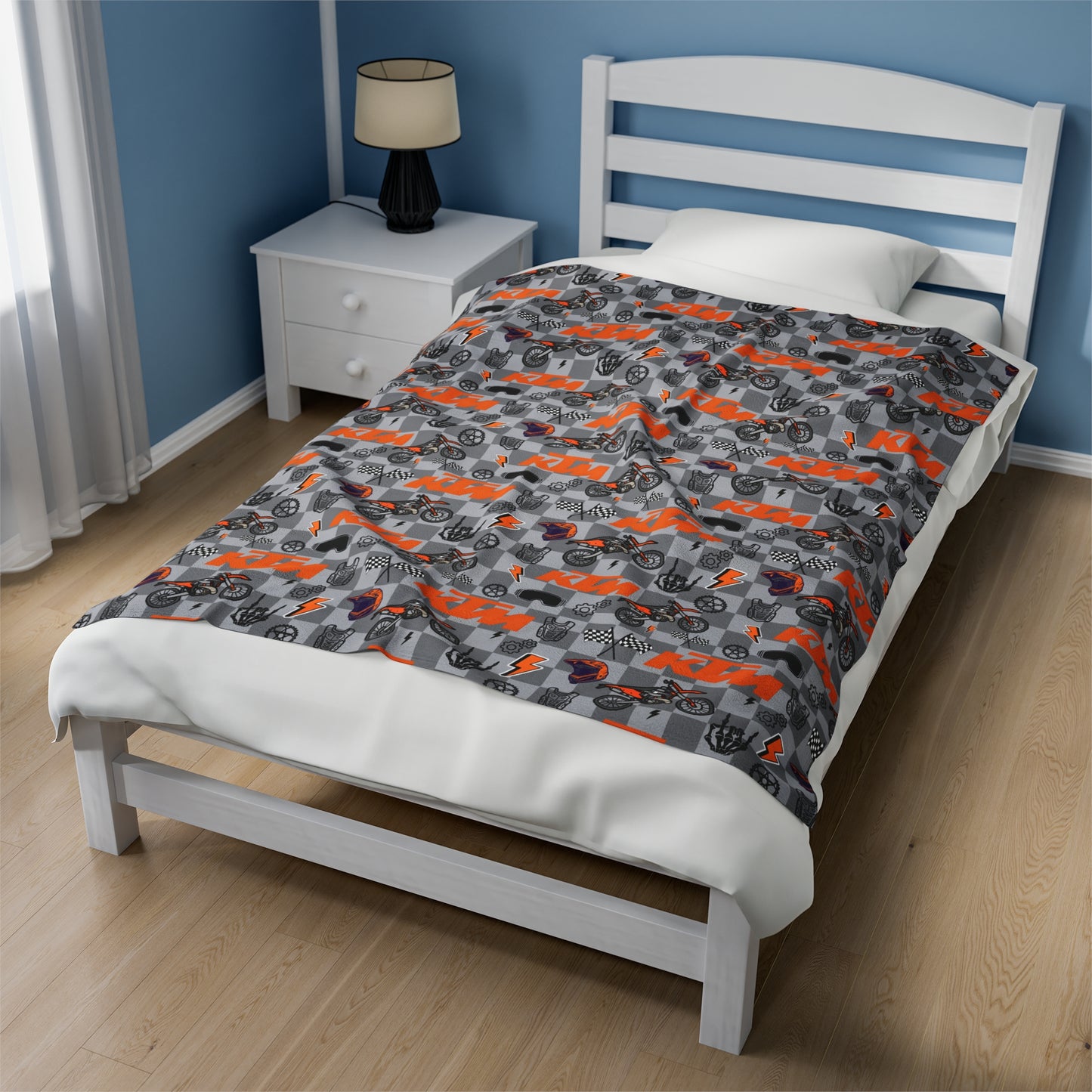 KTM Dirt Bike Inspired Blanket