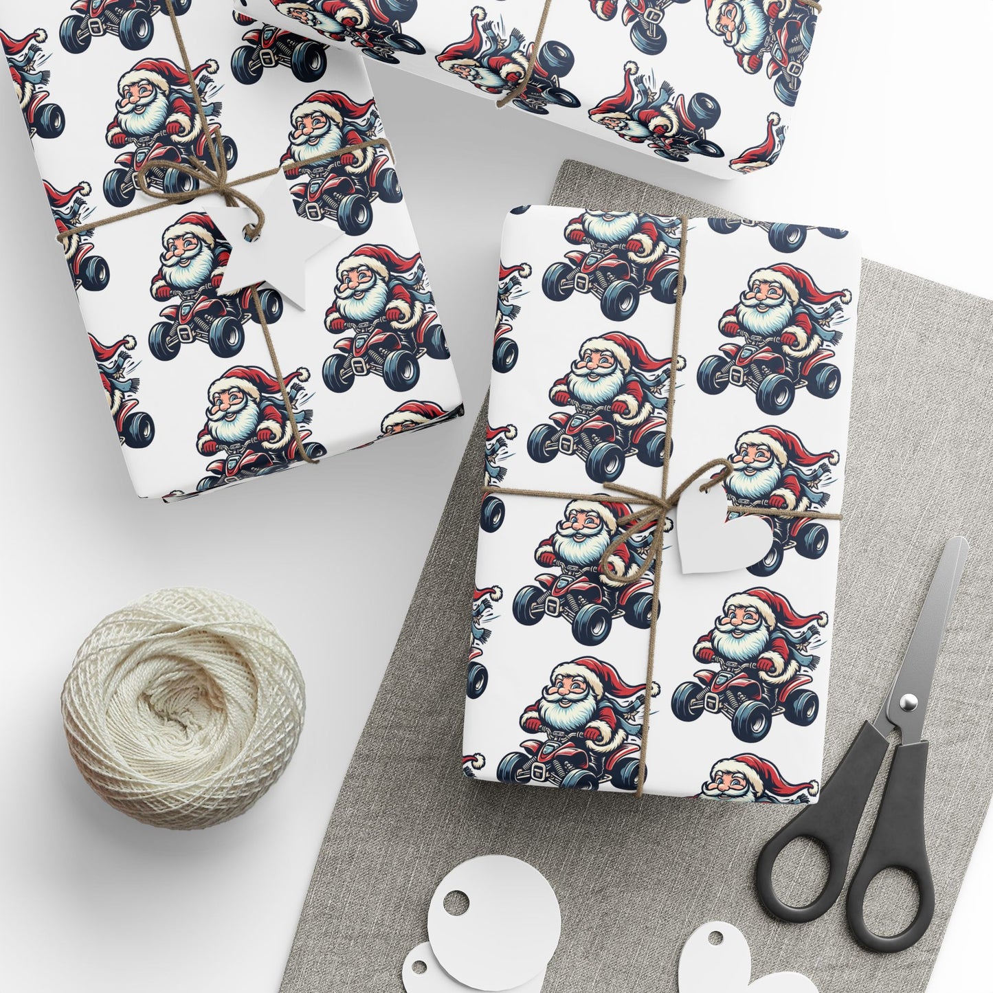 Santa ATV Gift Wrap