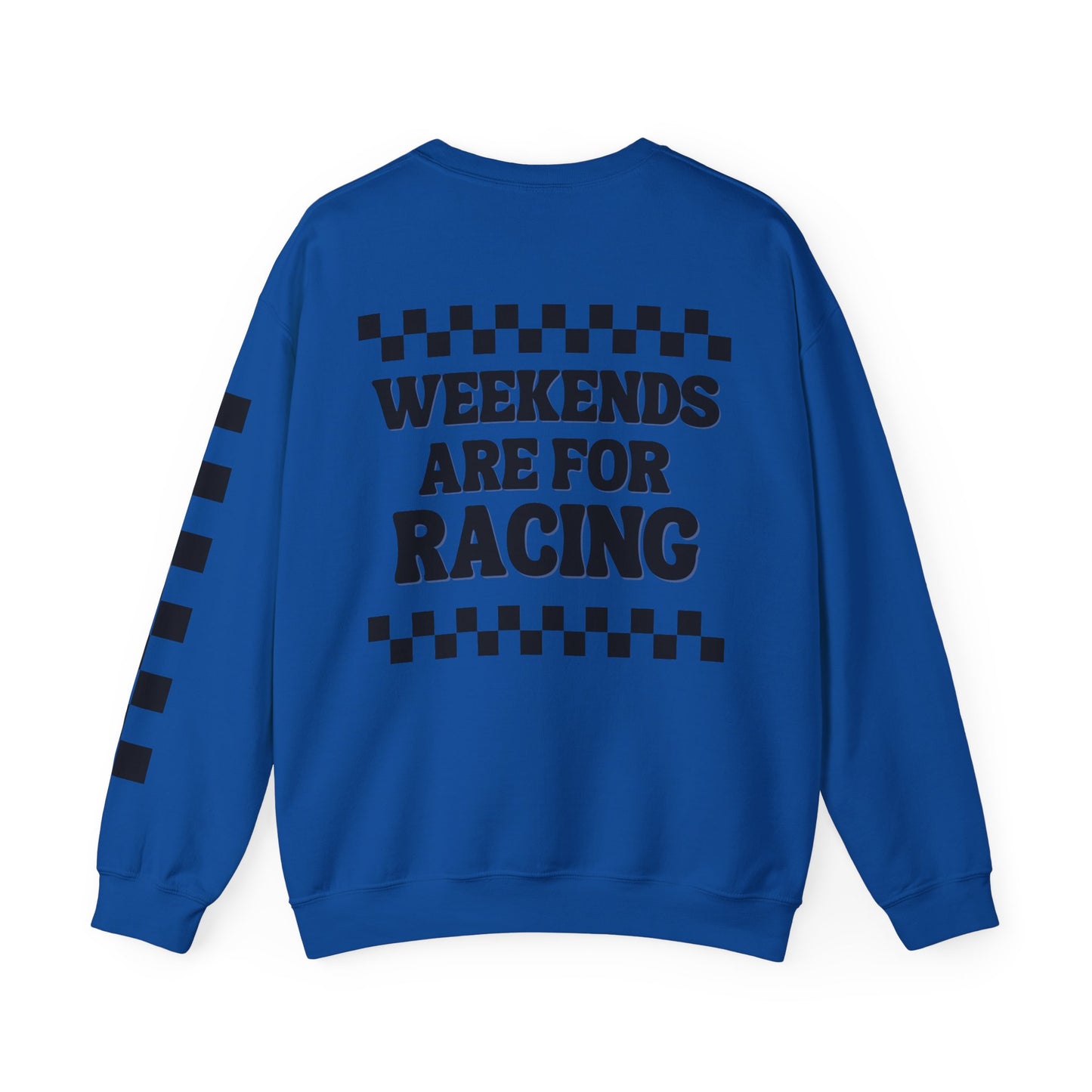 Checkered Moto Mom Crewneck Sweatshirt