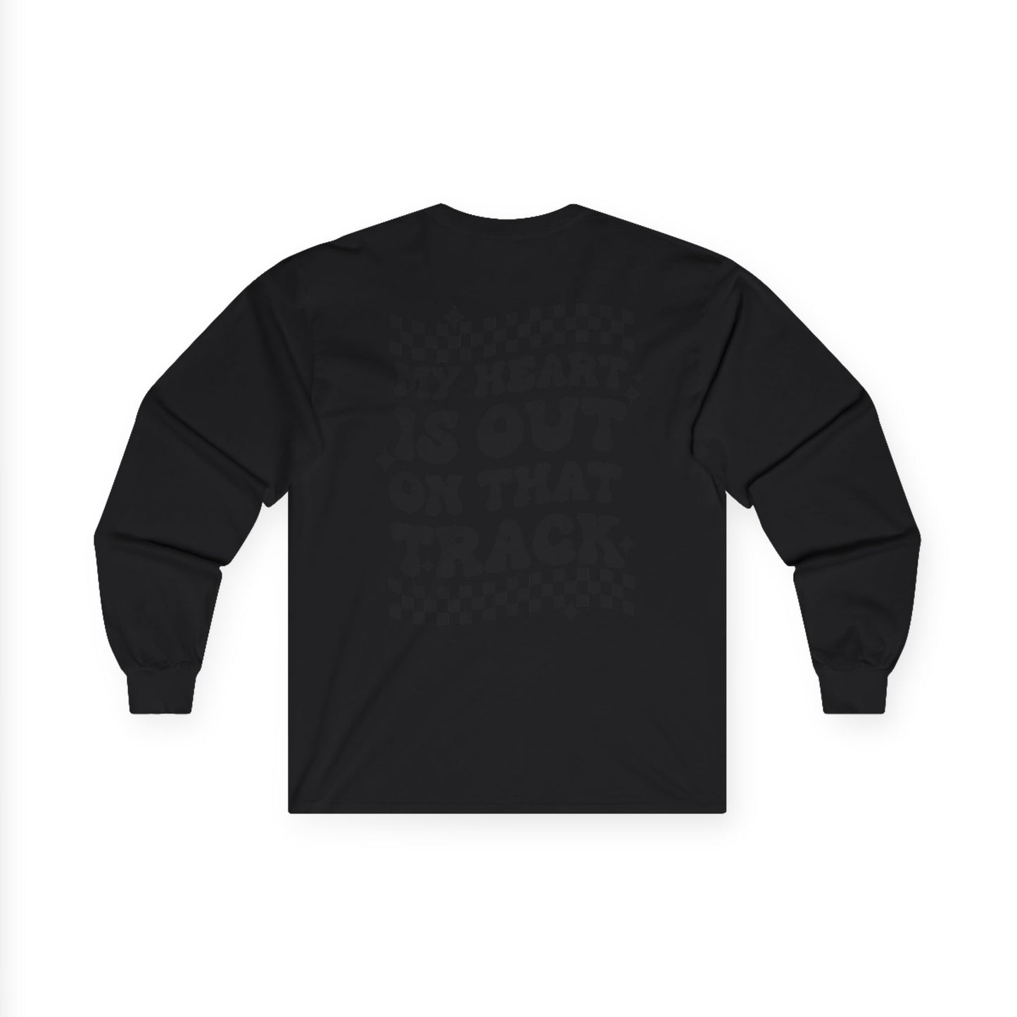 Custom Unisex Number Plate Gildan Long Sleeve *You Pick Back Saying*