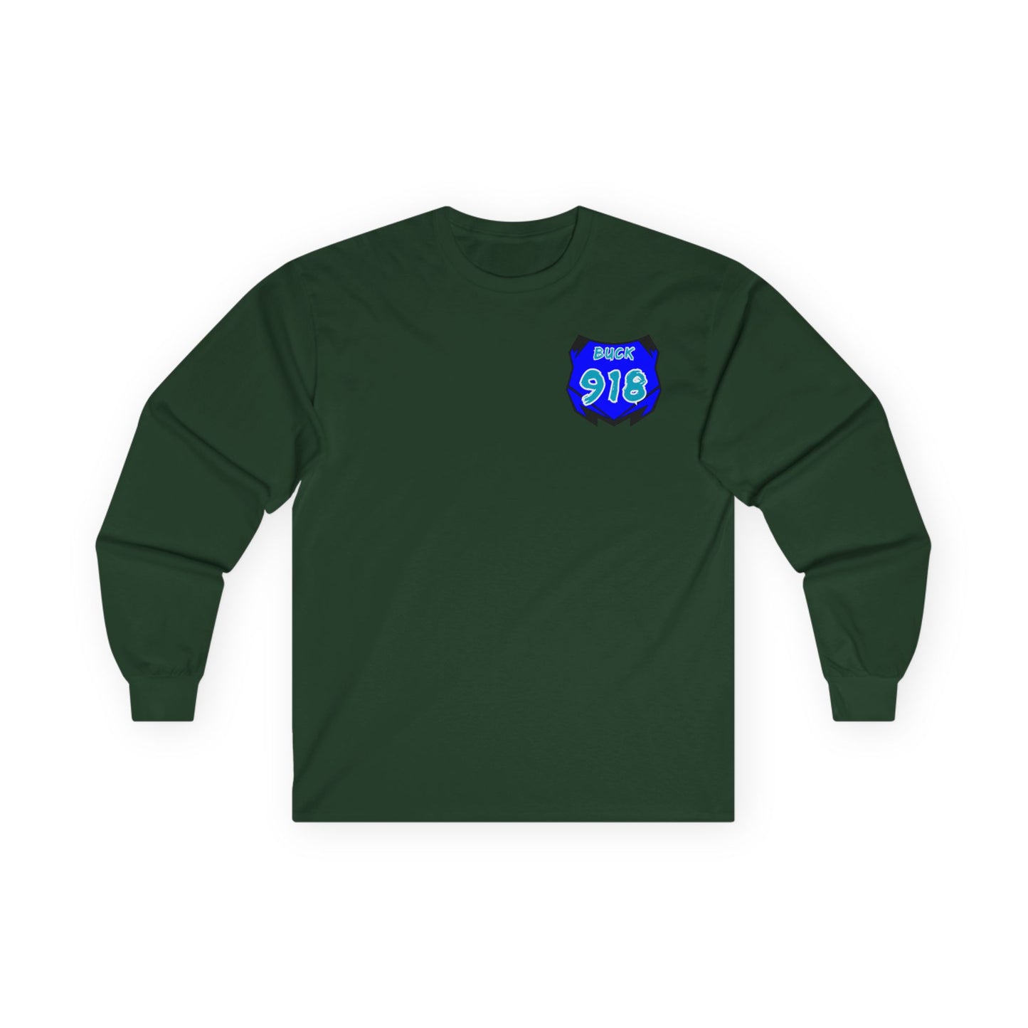 Custom Unisex Number Plate Gildan Long Sleeve *You Pick Back Saying*