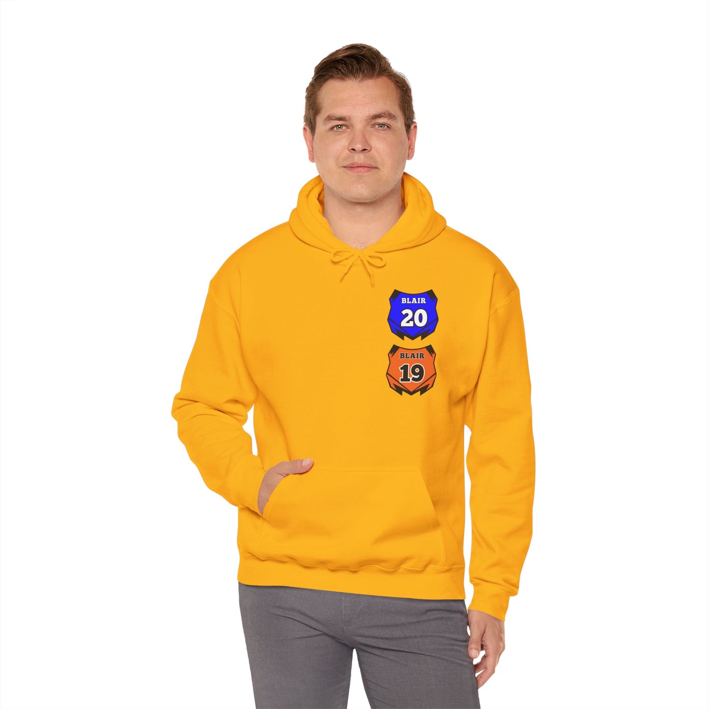 Custom Unisex Number Plate Hoodie *you pick back saying*