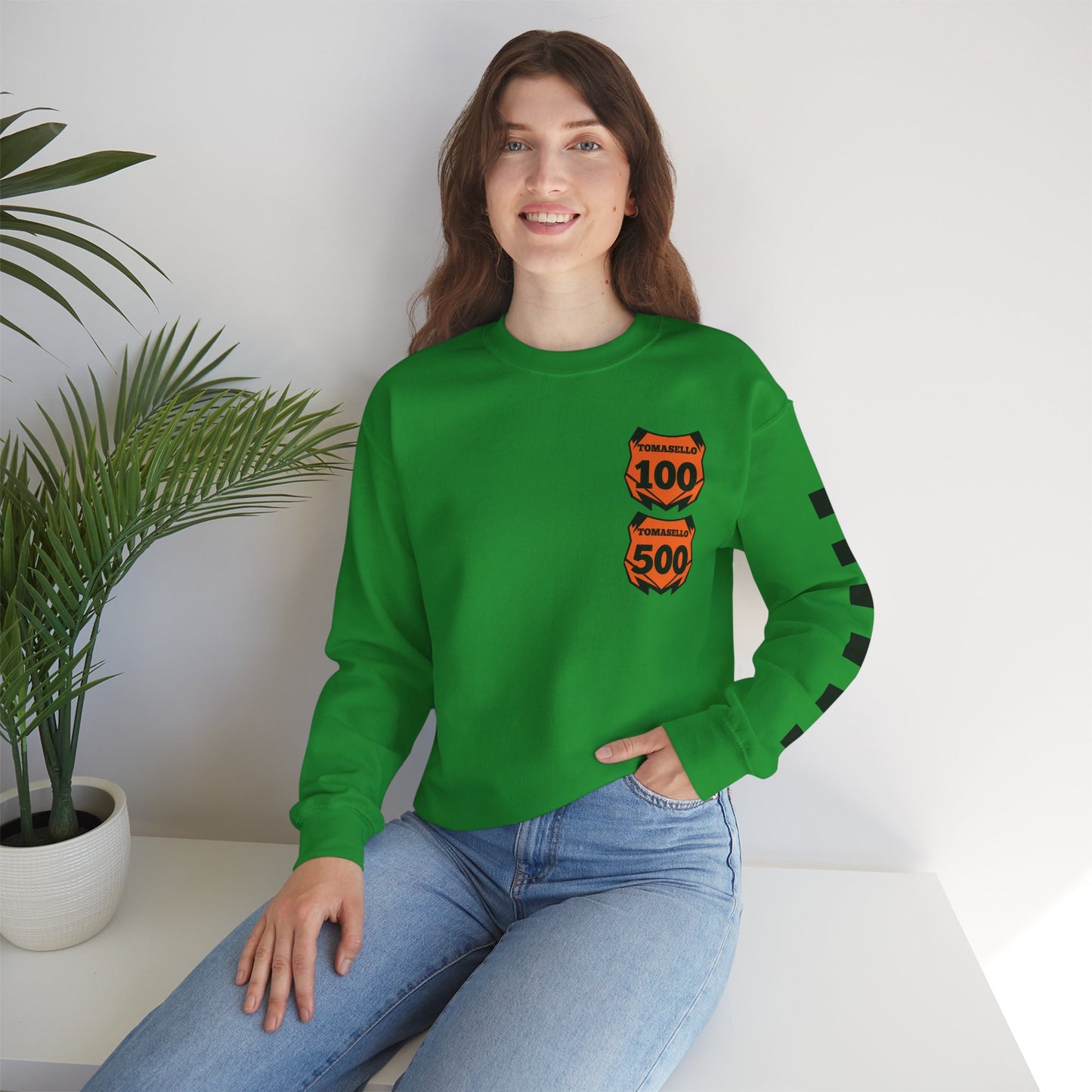 Custom Unisex Number Plate Sweatshirt *You pick back saying*