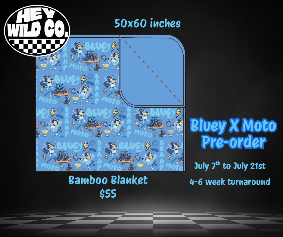 Bluey X Moto Bamboo Blanket