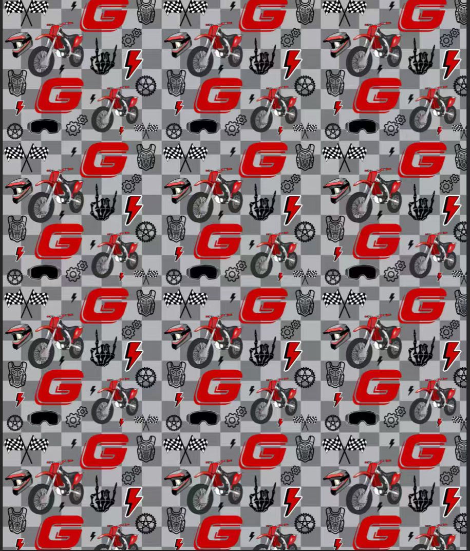Gas Gas Inspired Minky Blanket *PRE-ORDER* Ship mid Oct.