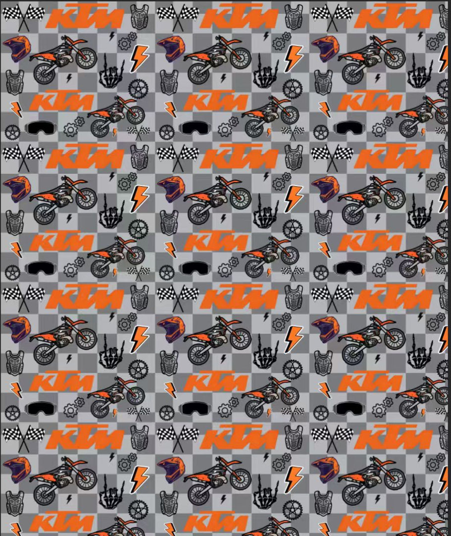 KTM Inspired Minky Blanket *PRE-ORDER* Ship mid Oct.