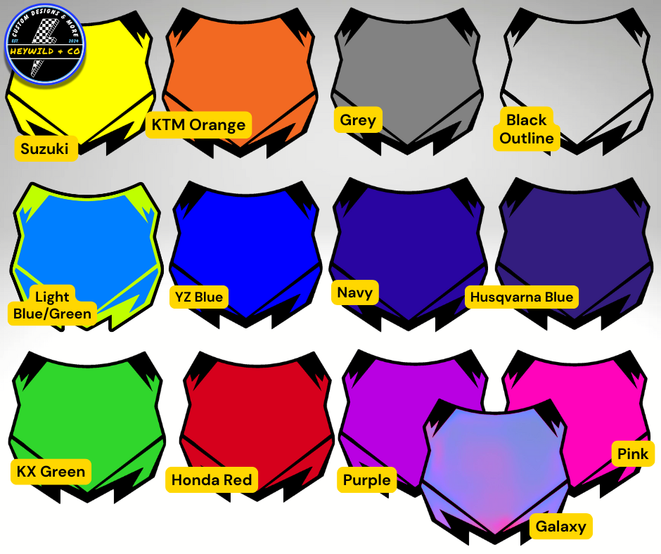 Custom Motocross Number Plate Ornament