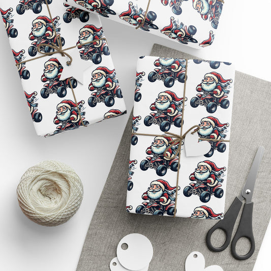 Santa ATV Gift Wrap