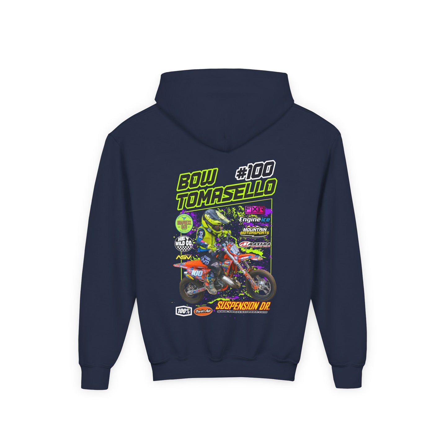 Youth Custom MX Sponsor Hoodie