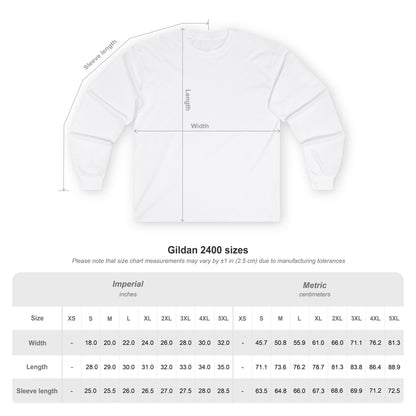 Custom Unisex Number Plate Gildan Long Sleeve *You Pick Back Saying*