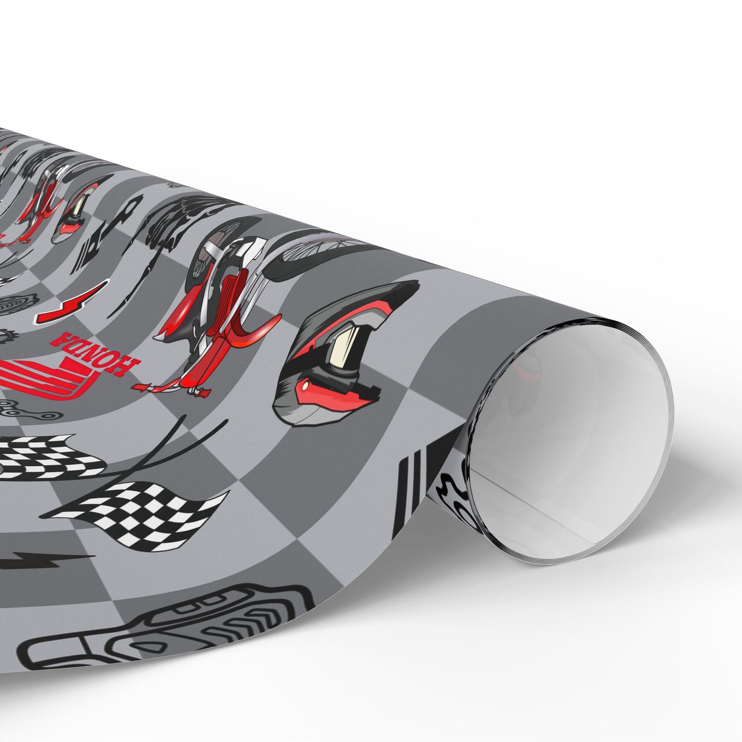 Honda Dirt Bike Inspired Gift Wrap [version 2]
