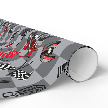 Honda Dirt Bike Inspired Gift Wrap [version 2]