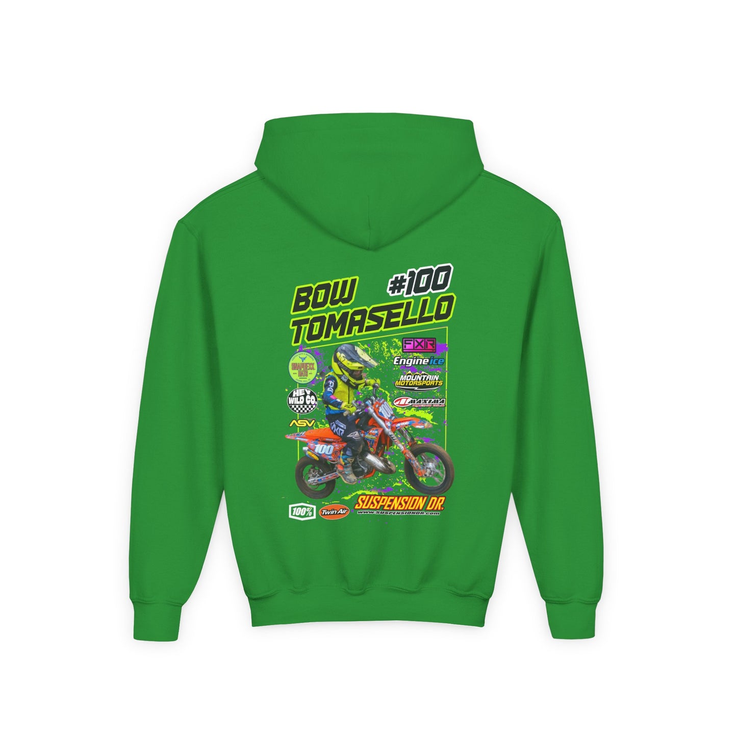 Youth Custom MX Sponsor Hoodie