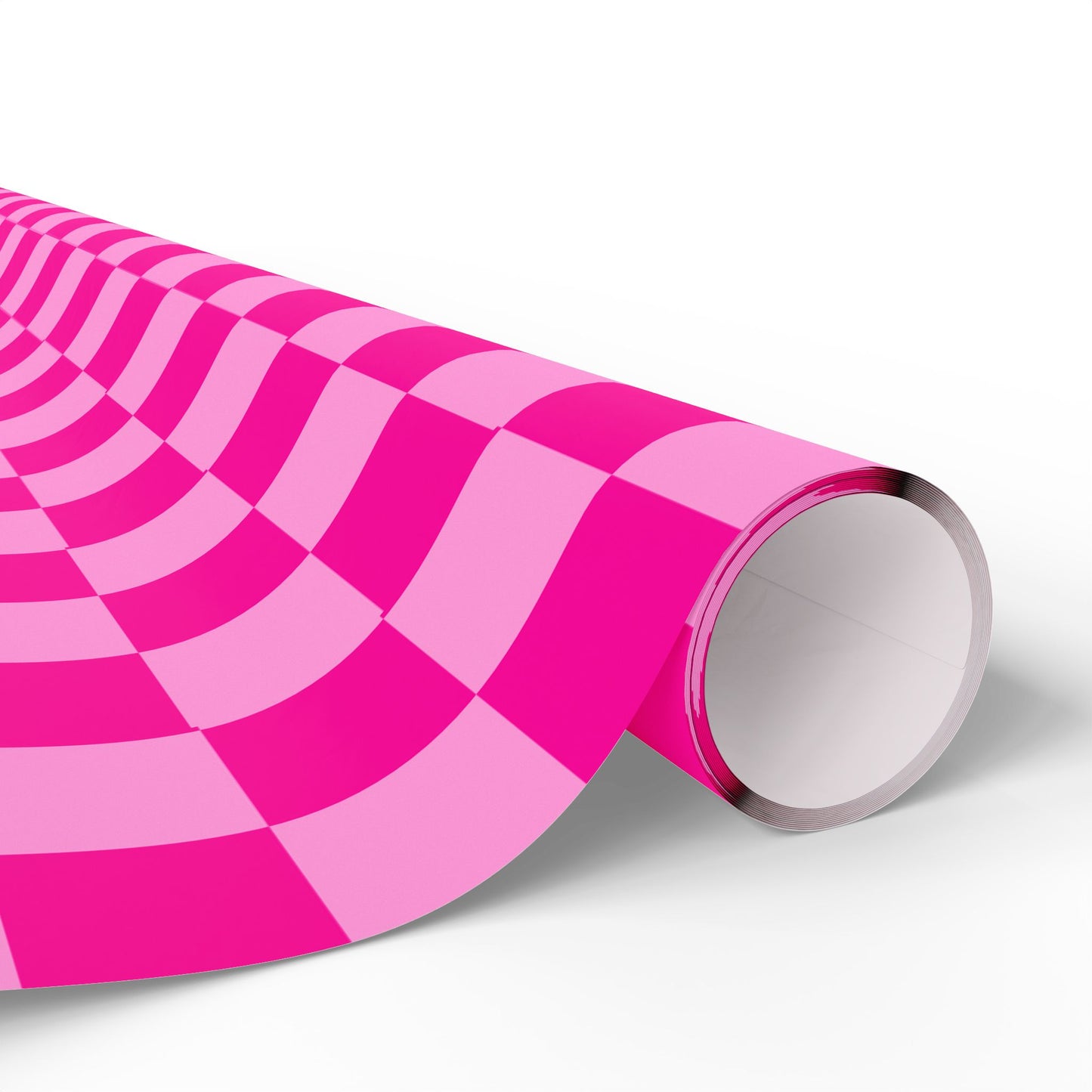 Pink Checker Gift Wrap