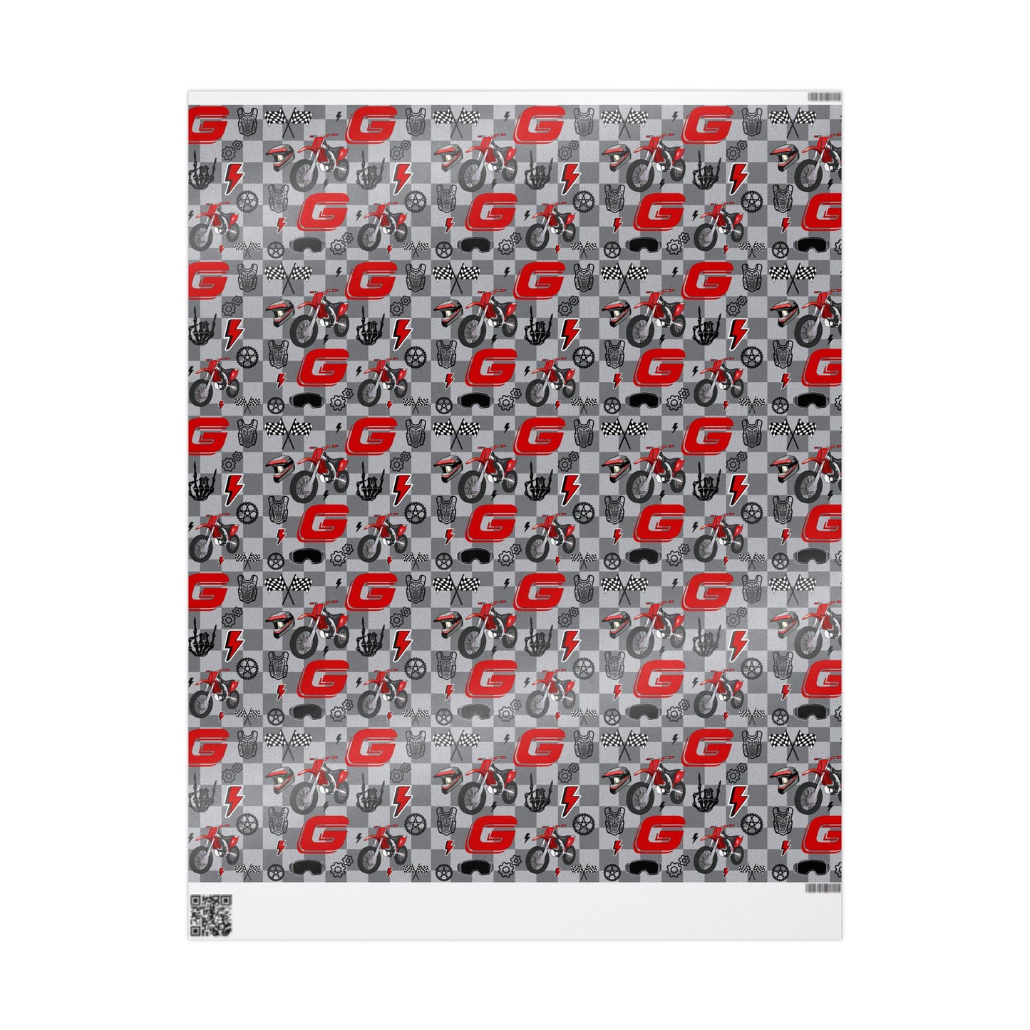 Gas Gas Dirt Bike Inspired Gift Wrap