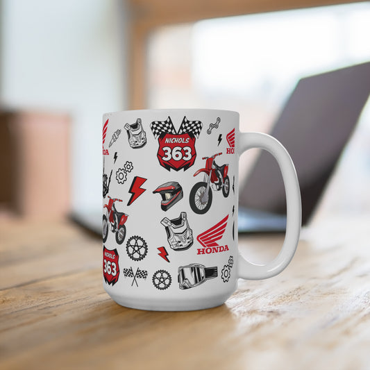 (Honda Inspired) Motocross Customizable Mug 15oz