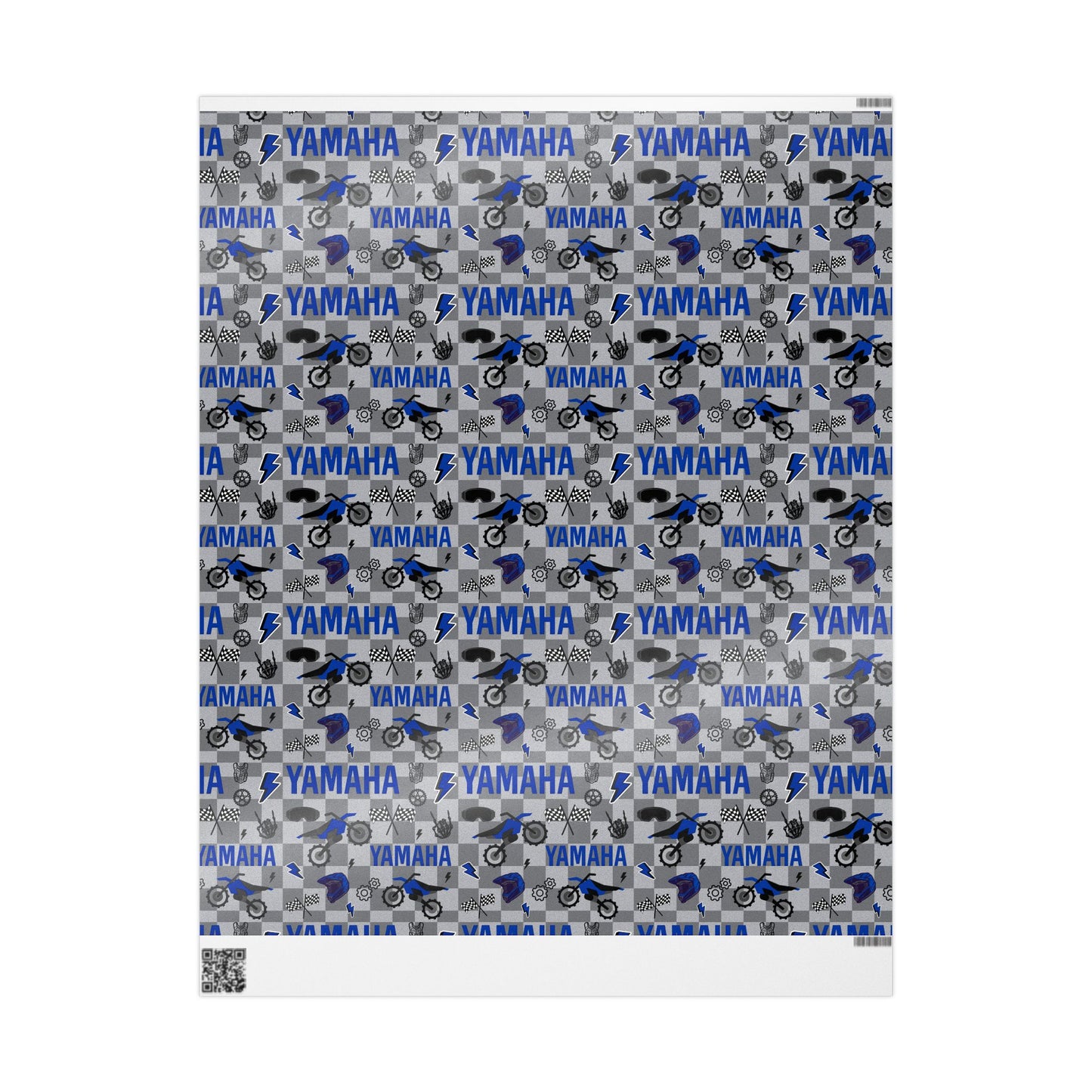 Yamaha Dirt Bike Inspired Gift Wrap