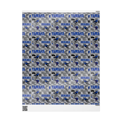 Yamaha Dirt Bike Inspired Gift Wrap