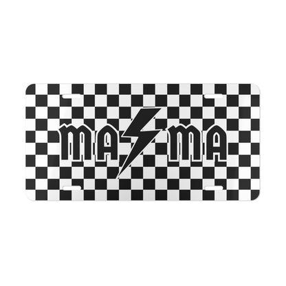 Mama Checkered Vanity License Plate