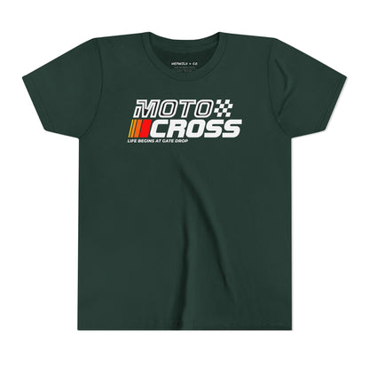 Life Begins at Gate Drop Youth Shirt