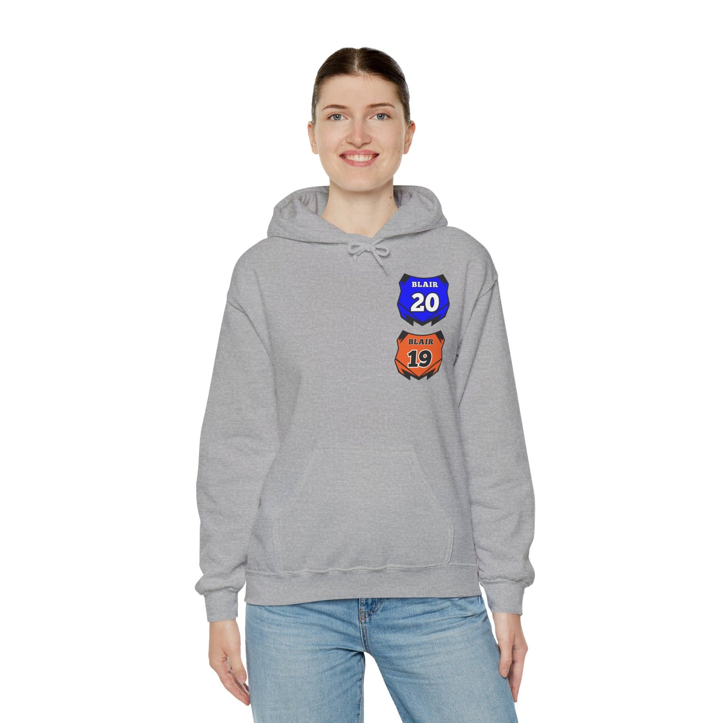 Custom Unisex Number Plate Hoodie *you pick back saying*