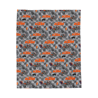 KTM Dirt Bike Inspired Blanket