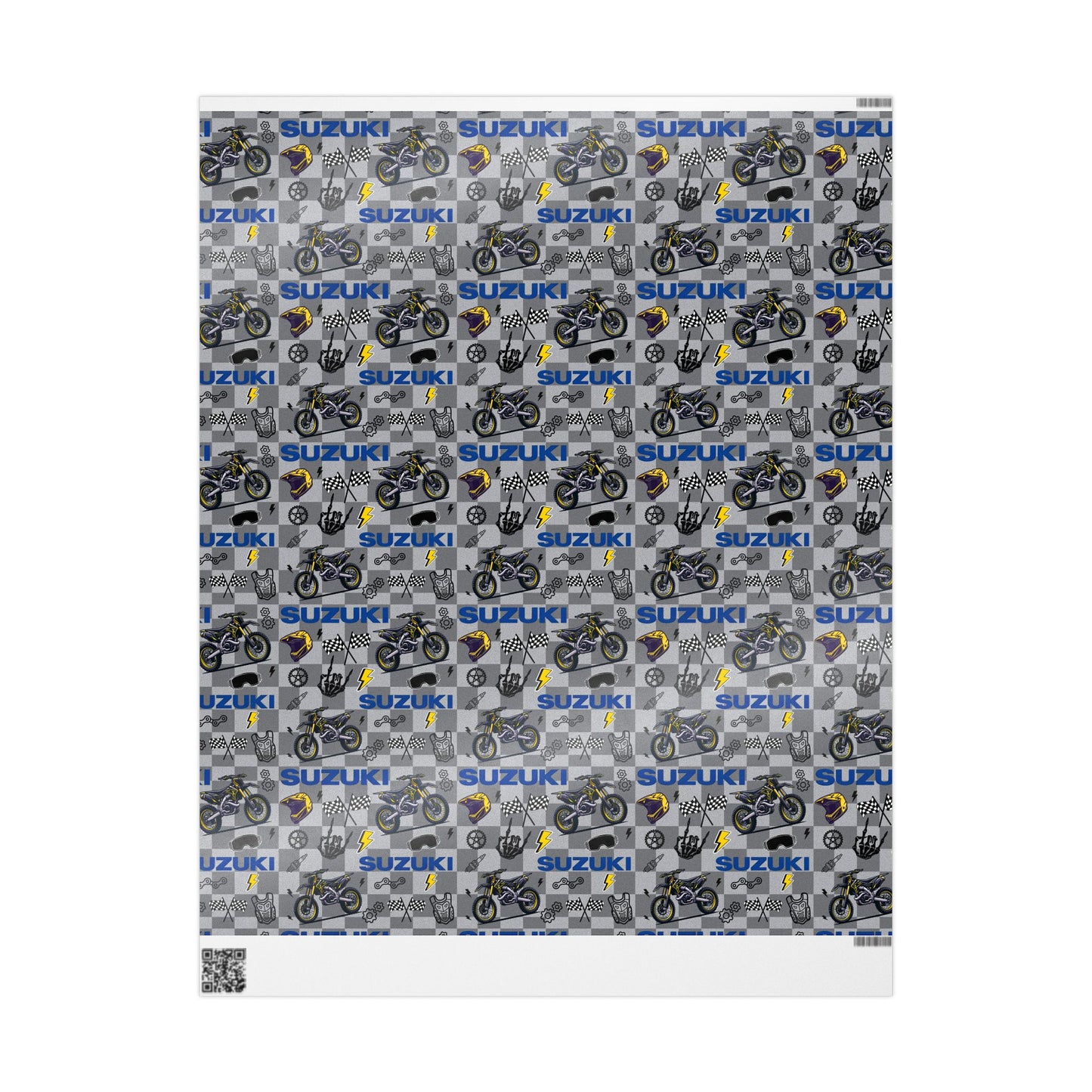 Suzuki Dirt Bike Inspired Gift Wrap