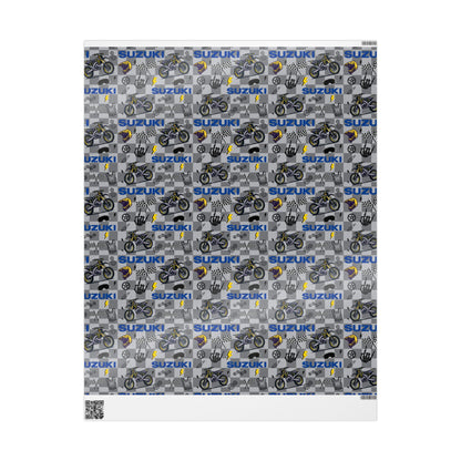 Suzuki Dirt Bike Inspired Gift Wrap