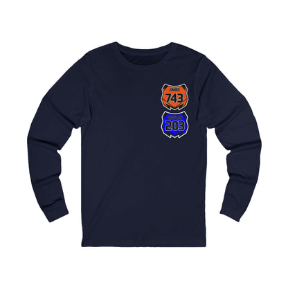 Custom Unisex Number Plate Long Sleeve *You pick back saying*