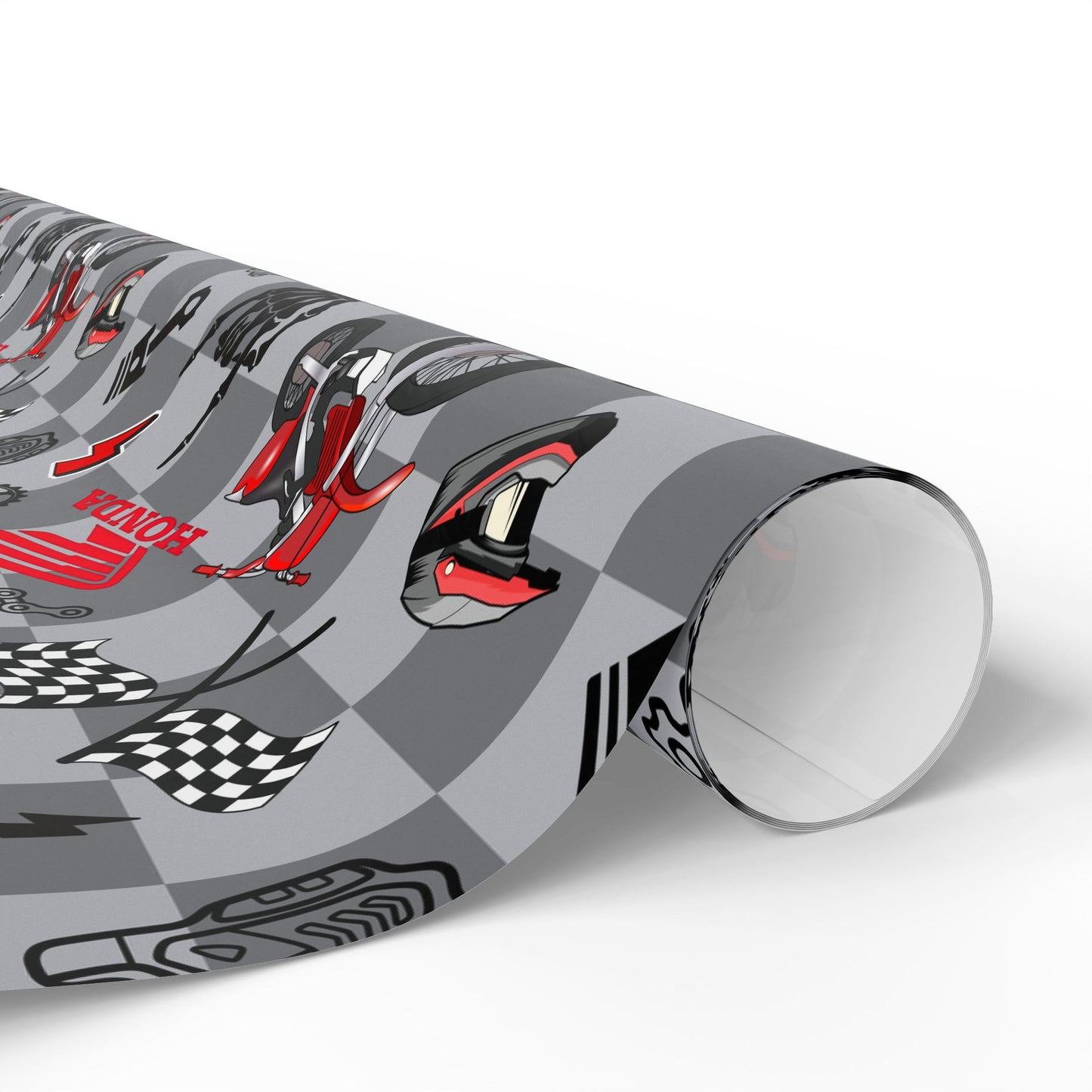 Honda Dirt Bike Inspired Gift Wrap [version 2]