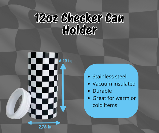 12oz Checker Can holder
