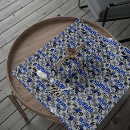 Yamaha Dirt Bike Inspired Gift Wrap