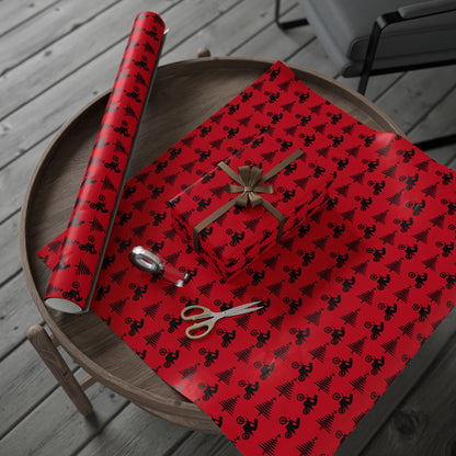 Holiday Dirt Bike Gift Wrap