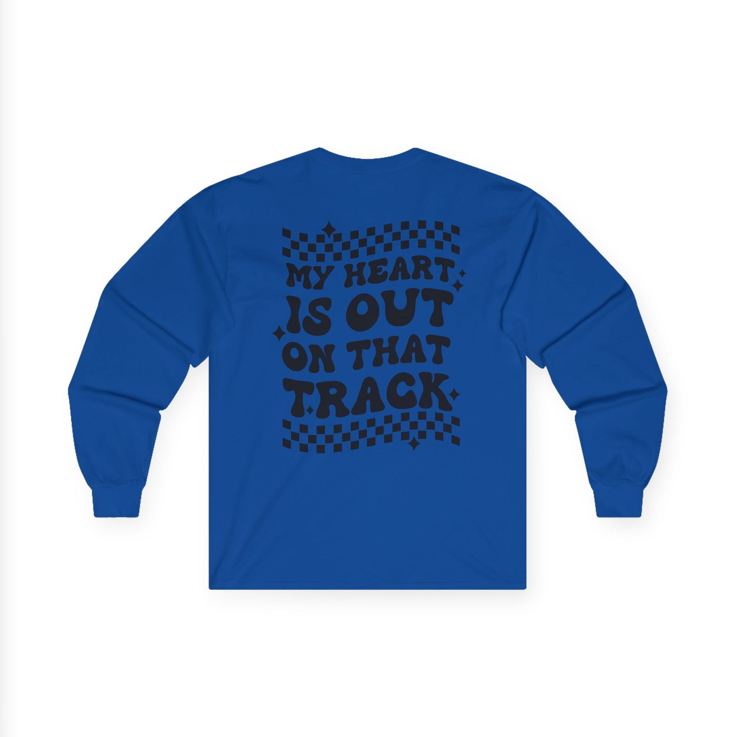 Custom Unisex Number Plate Gildan Long Sleeve *You Pick Back Saying*