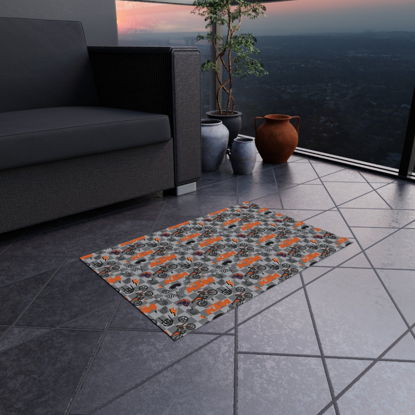 KTM Inspired Outdoor/Indoor Rug