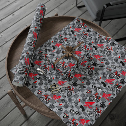 Honda Dirt Bike Inspired Gift Wrap [version 2]