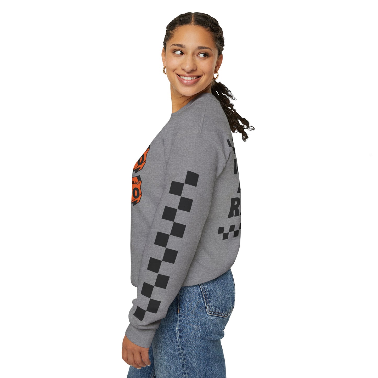 Custom Unisex Number Plate Sweatshirt *You pick back saying*